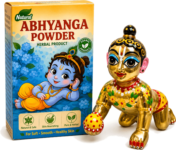 Snan & Bathing - Abhyanga Powder, Herbal Deity Abhishek | Handcrafted Devotional Seva Collection | Hare Krsna Attires