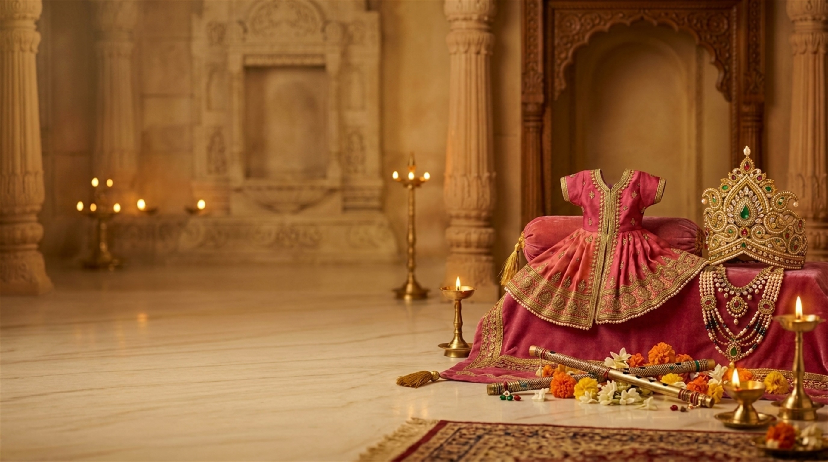 Complete Devotional Shringar & Poshak - Hare Krsna Attires