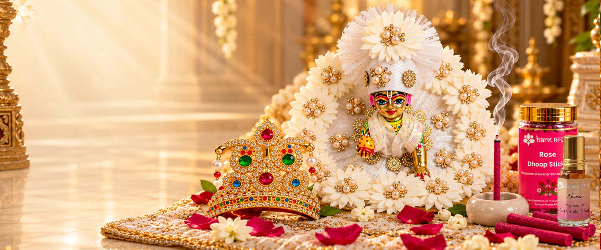 Complete Devotional Shringar & Poshak - Hare Krsna Attires