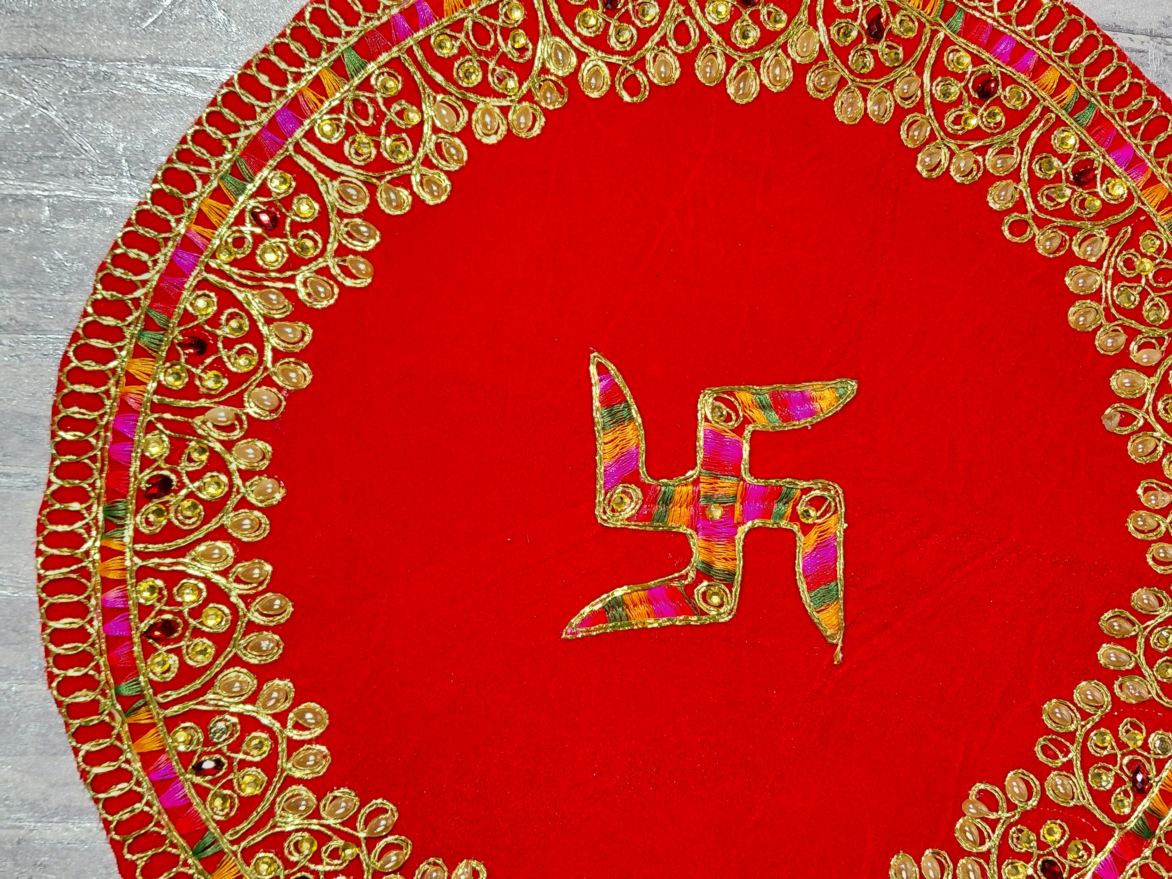 Gaur Kishor Temple Cloth (Mandir Aasan) angle 2
