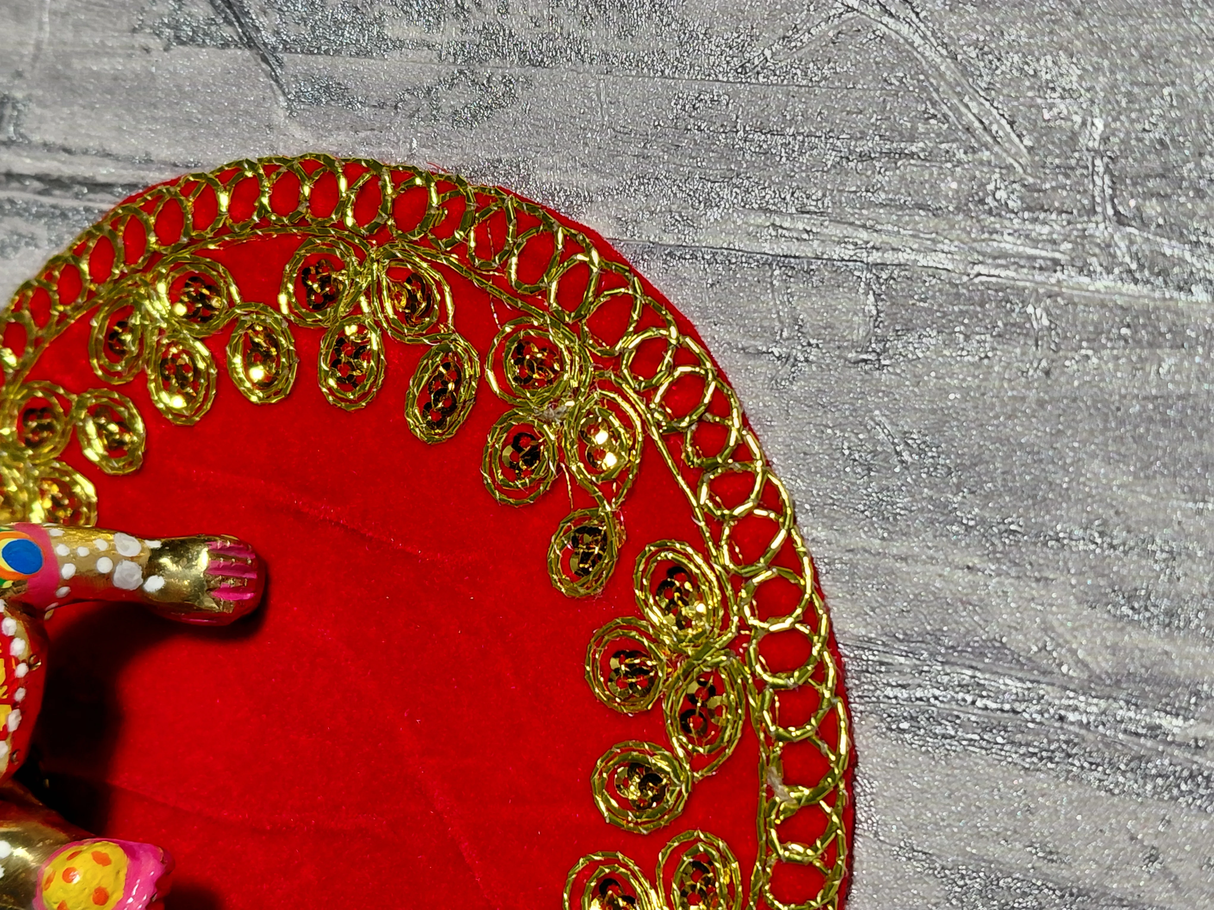 Madhurya Temple Cloth (Mandir Aasan) angle 3