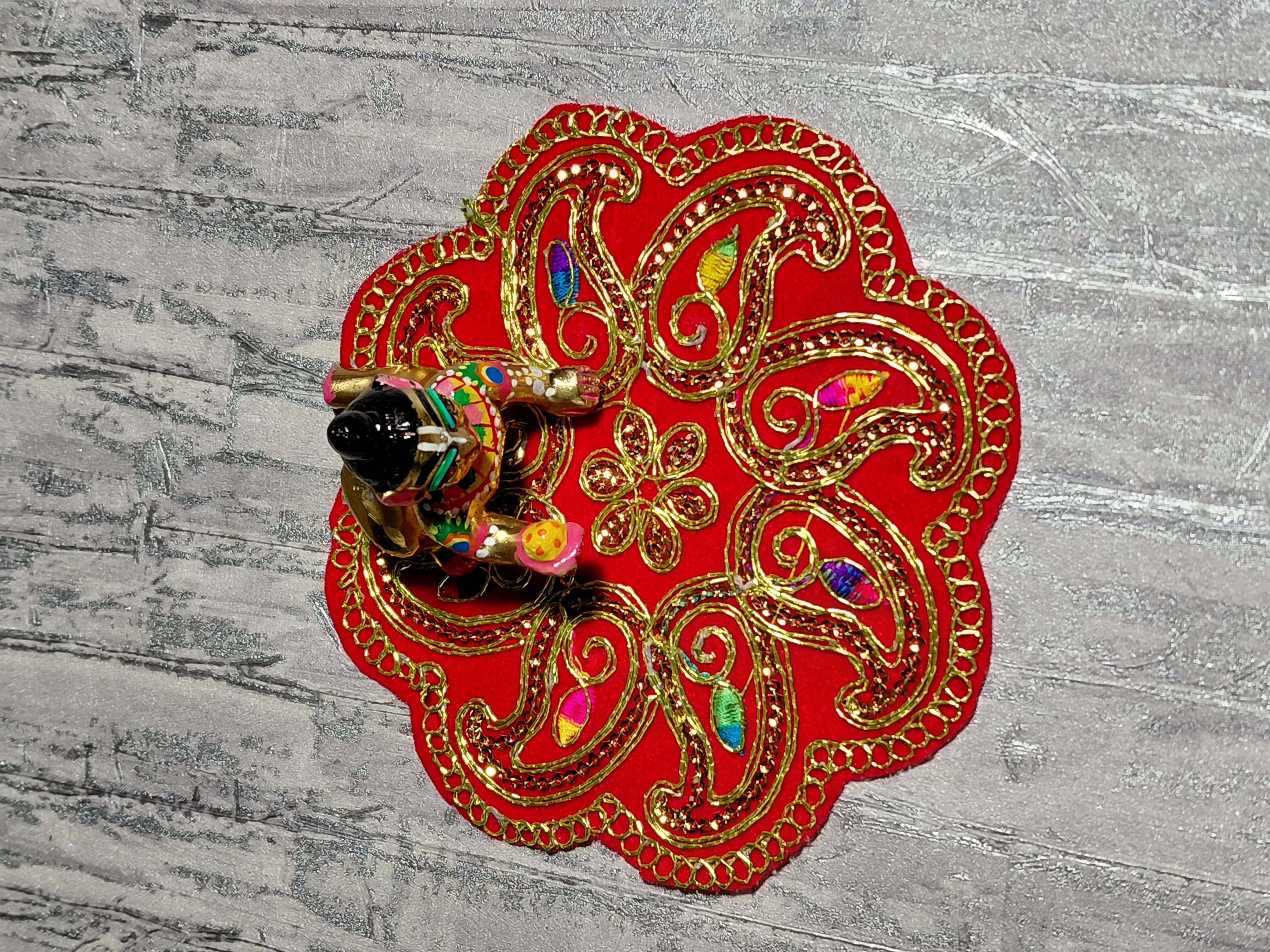 Madhvika Temple Cloth (Mandir Aasan) angle 2