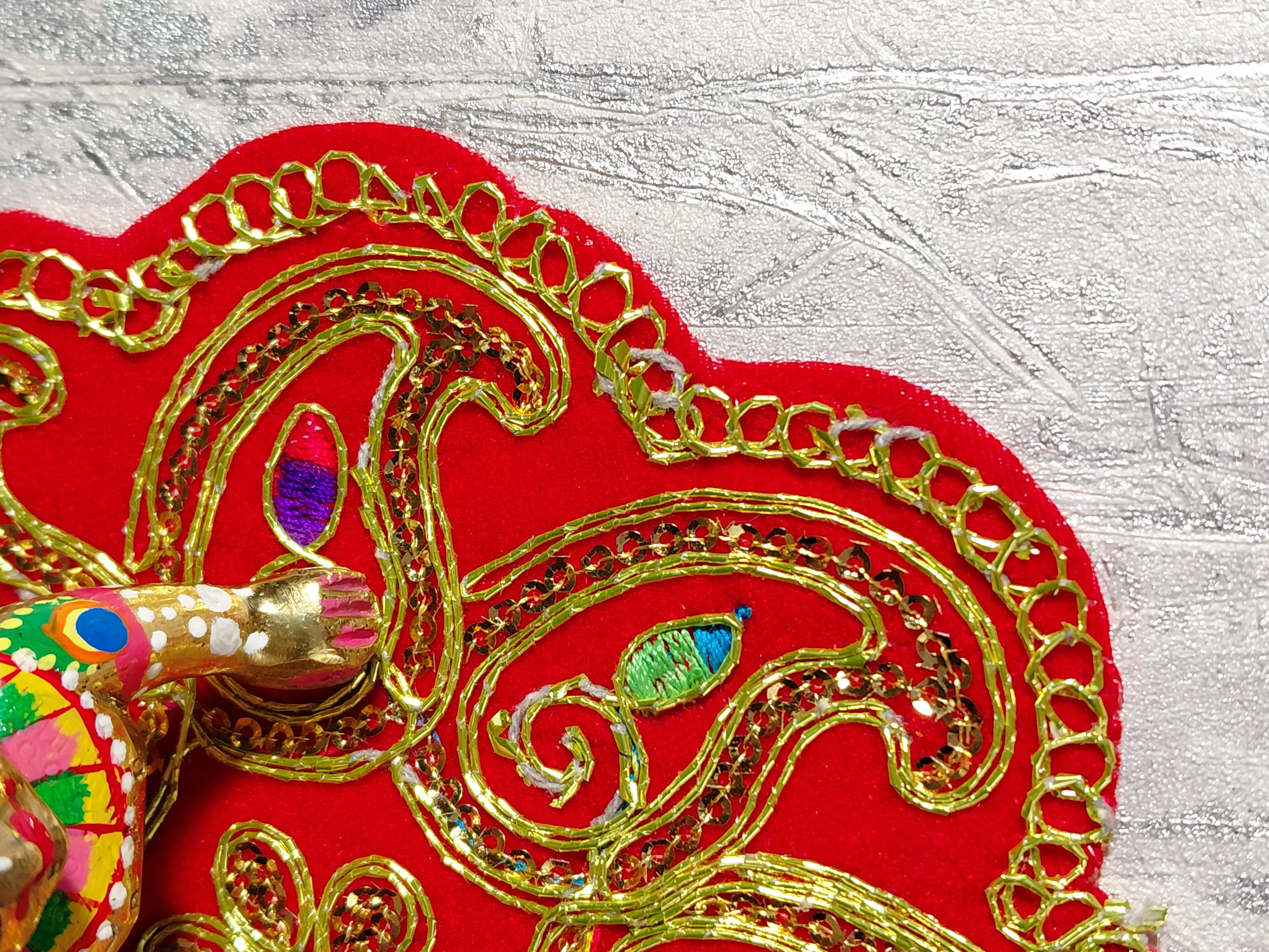 Madhvika Temple Cloth (Mandir Aasan) angle 3