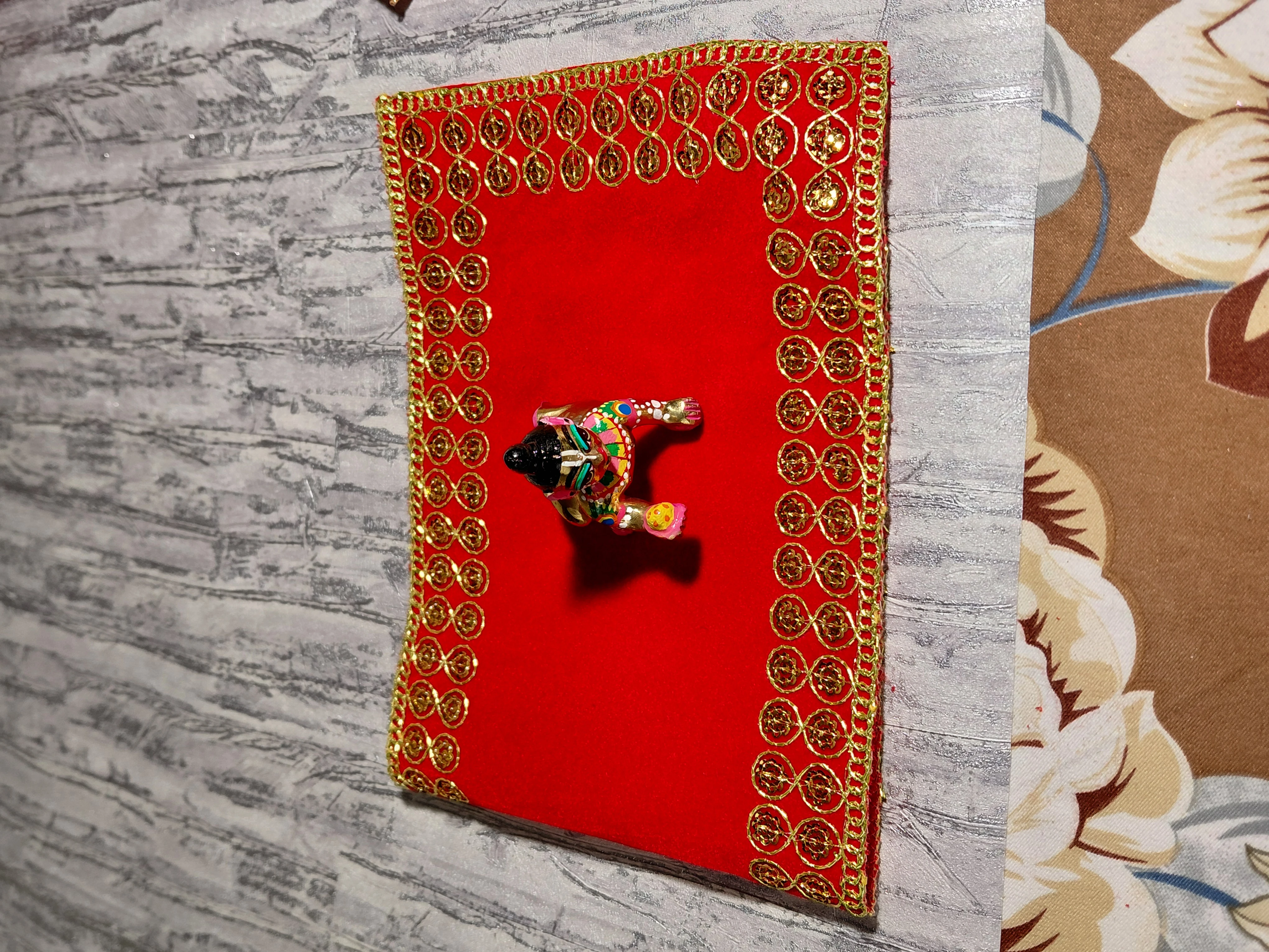 Manjari Seva Aasan – Temple / Altar Cloth angle 2