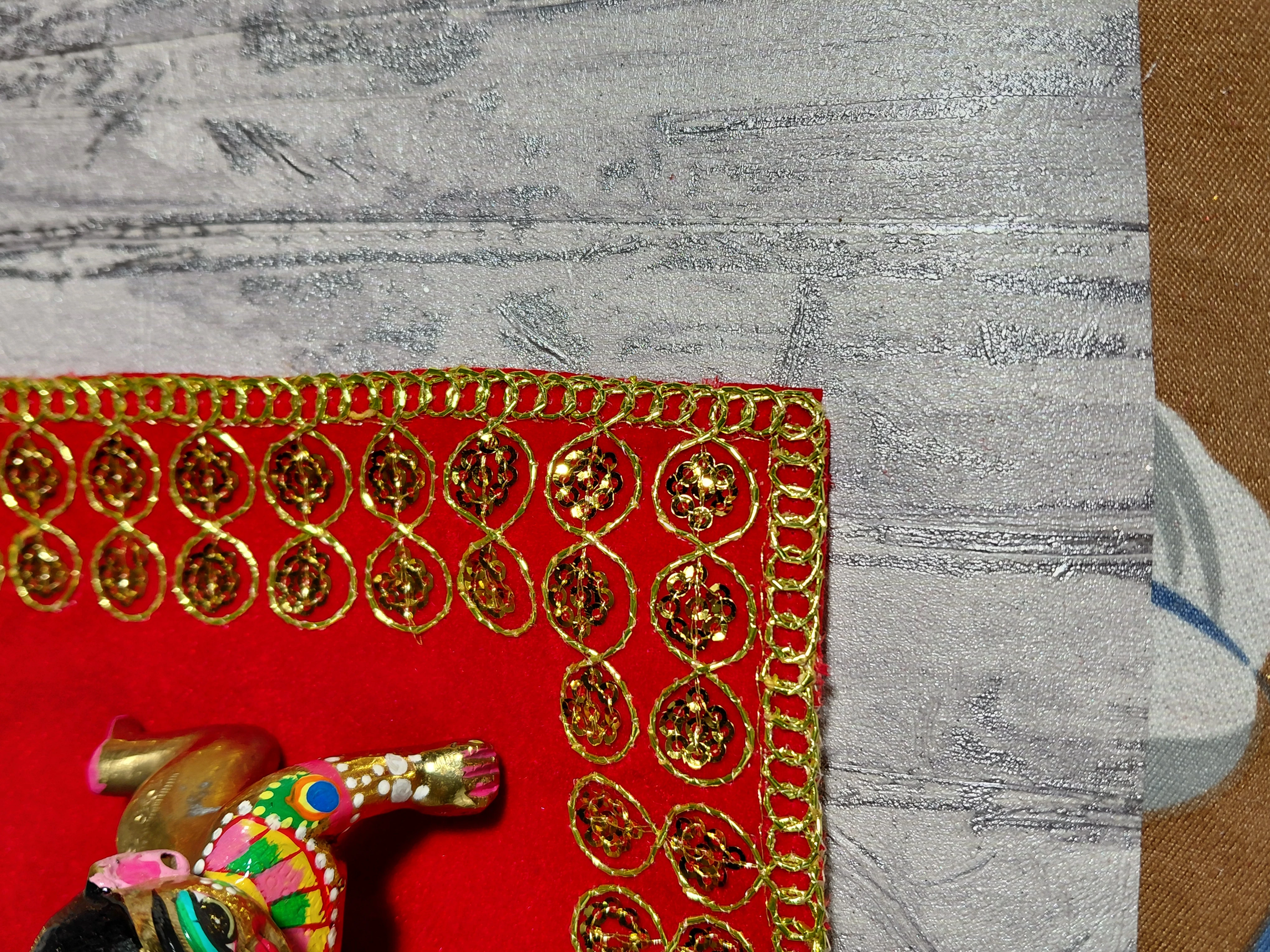 Manjari Seva Aasan – Temple / Altar Cloth angle 3