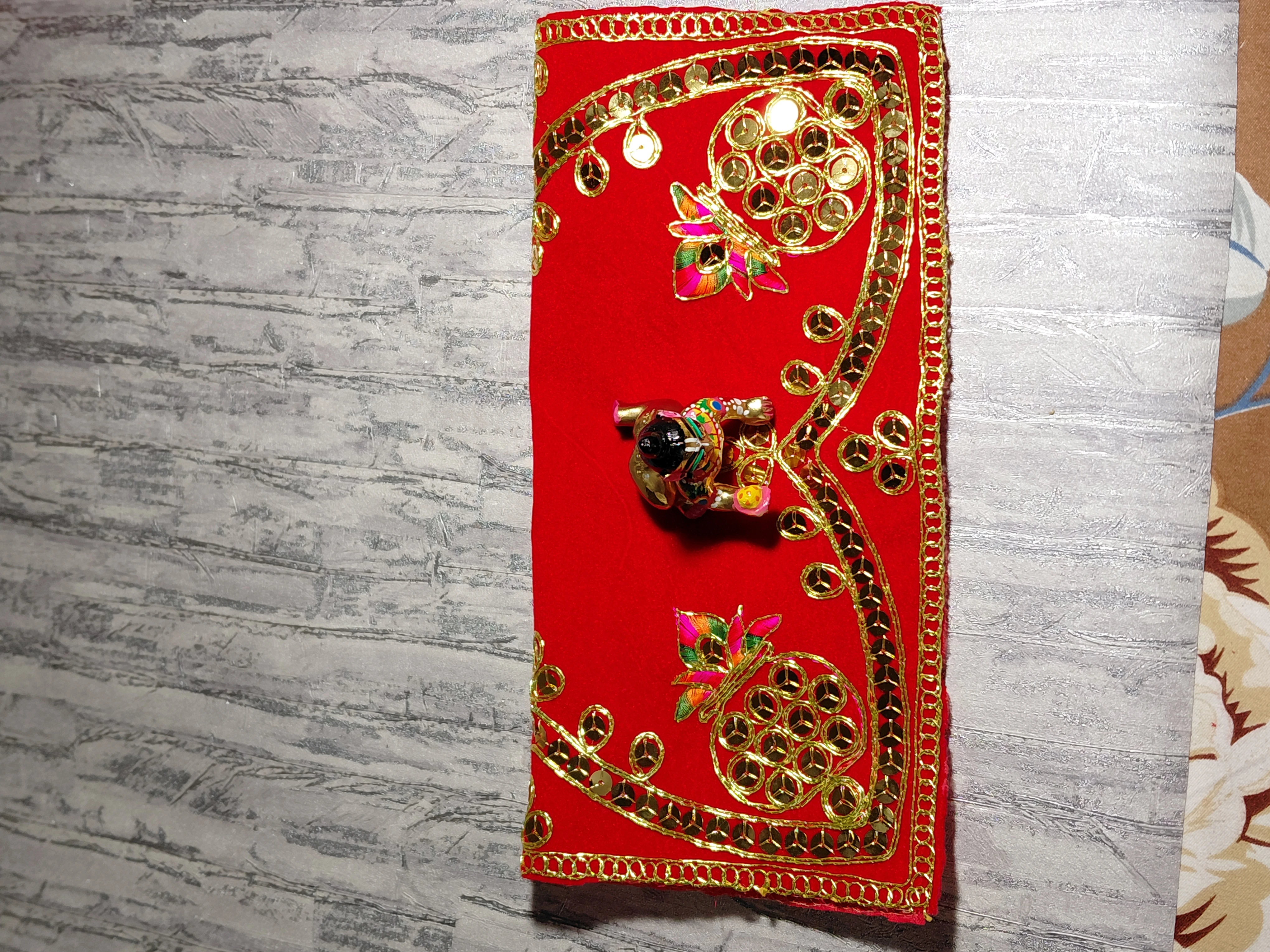 Prema Kunj Aasanam – Temple & Altar Cloth angle 2