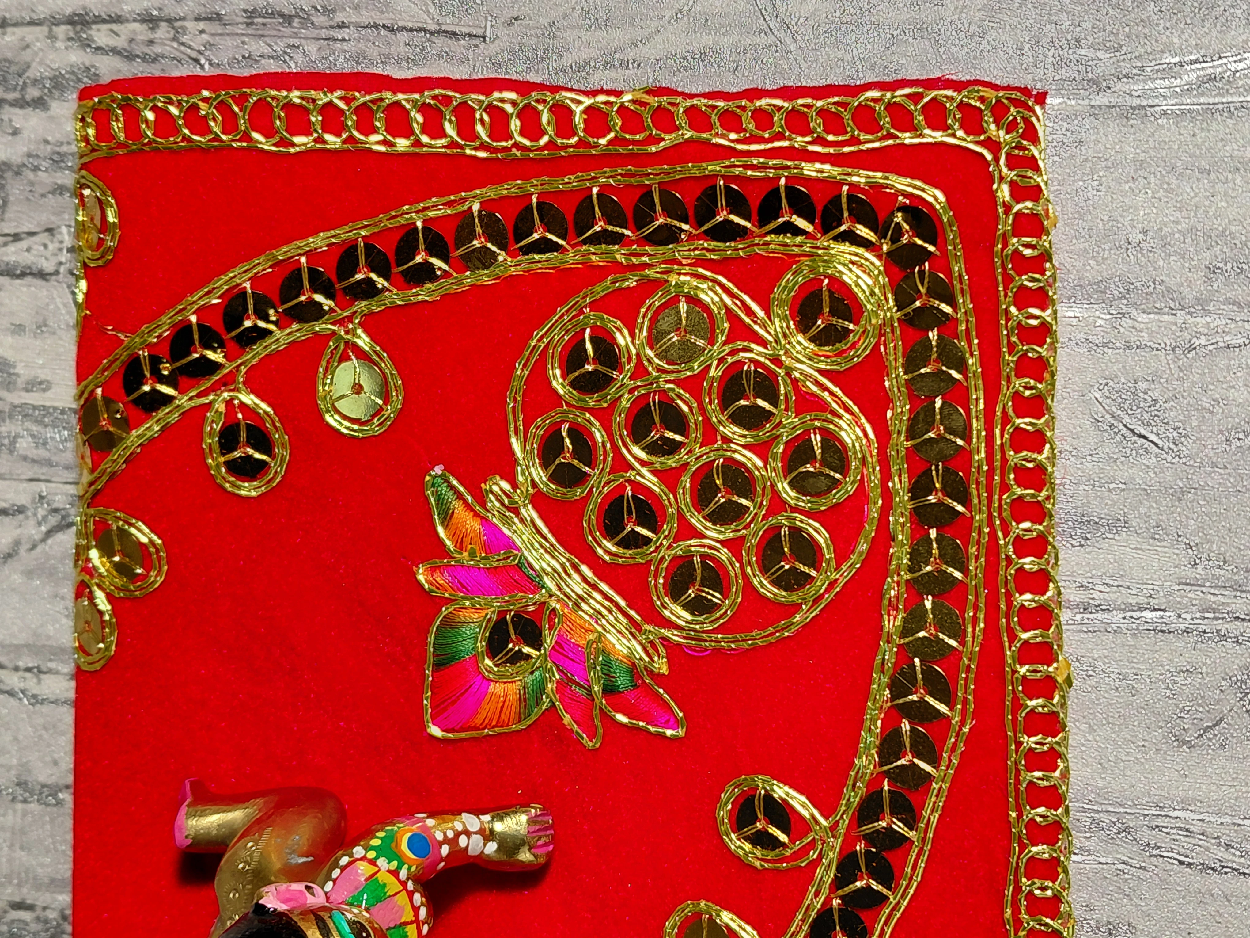 Prema Kunj Aasanam – Temple & Altar Cloth angle 3