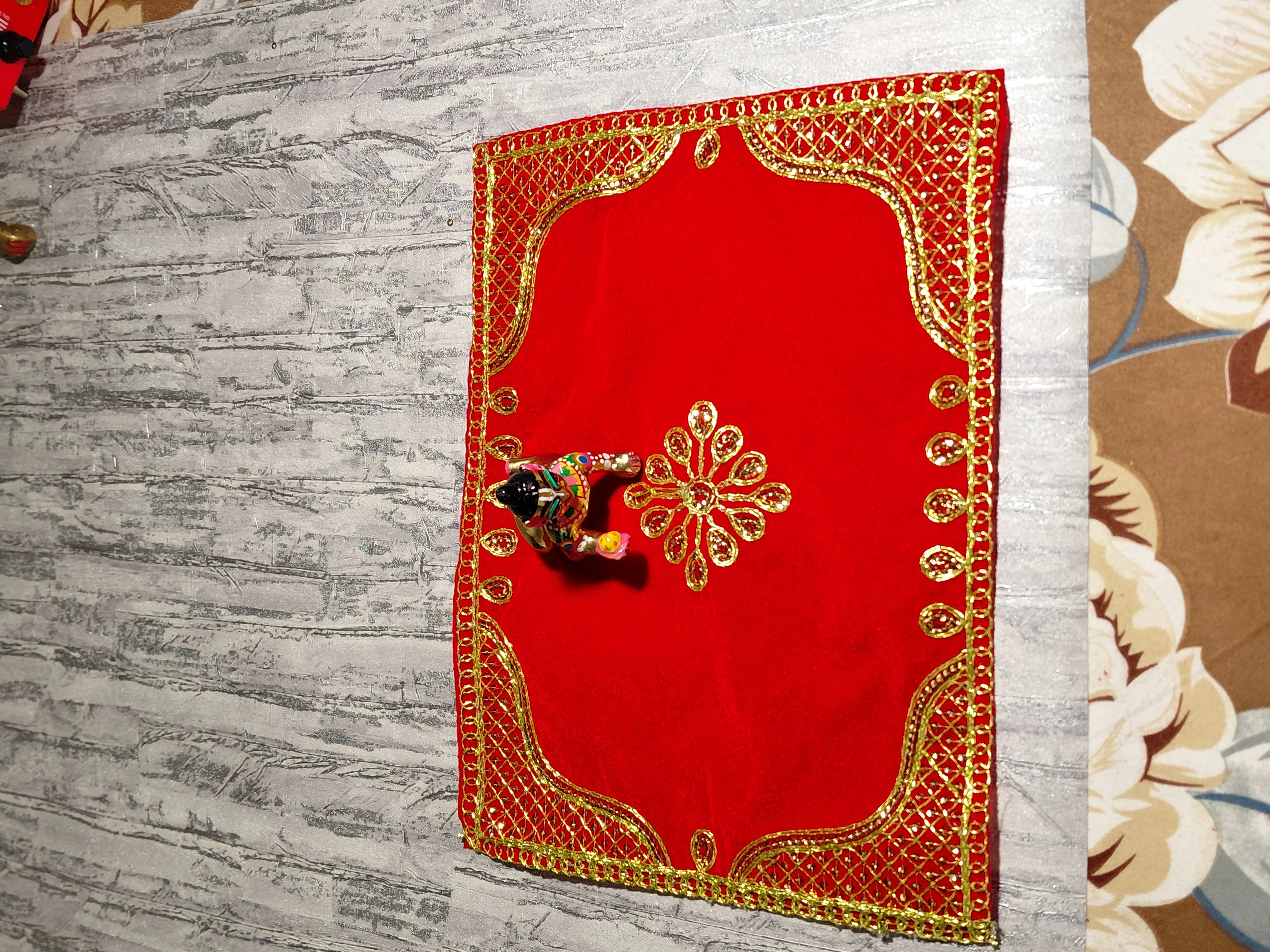 PriyaKunj Temple Cloth (Mandir Aasan) angle 2