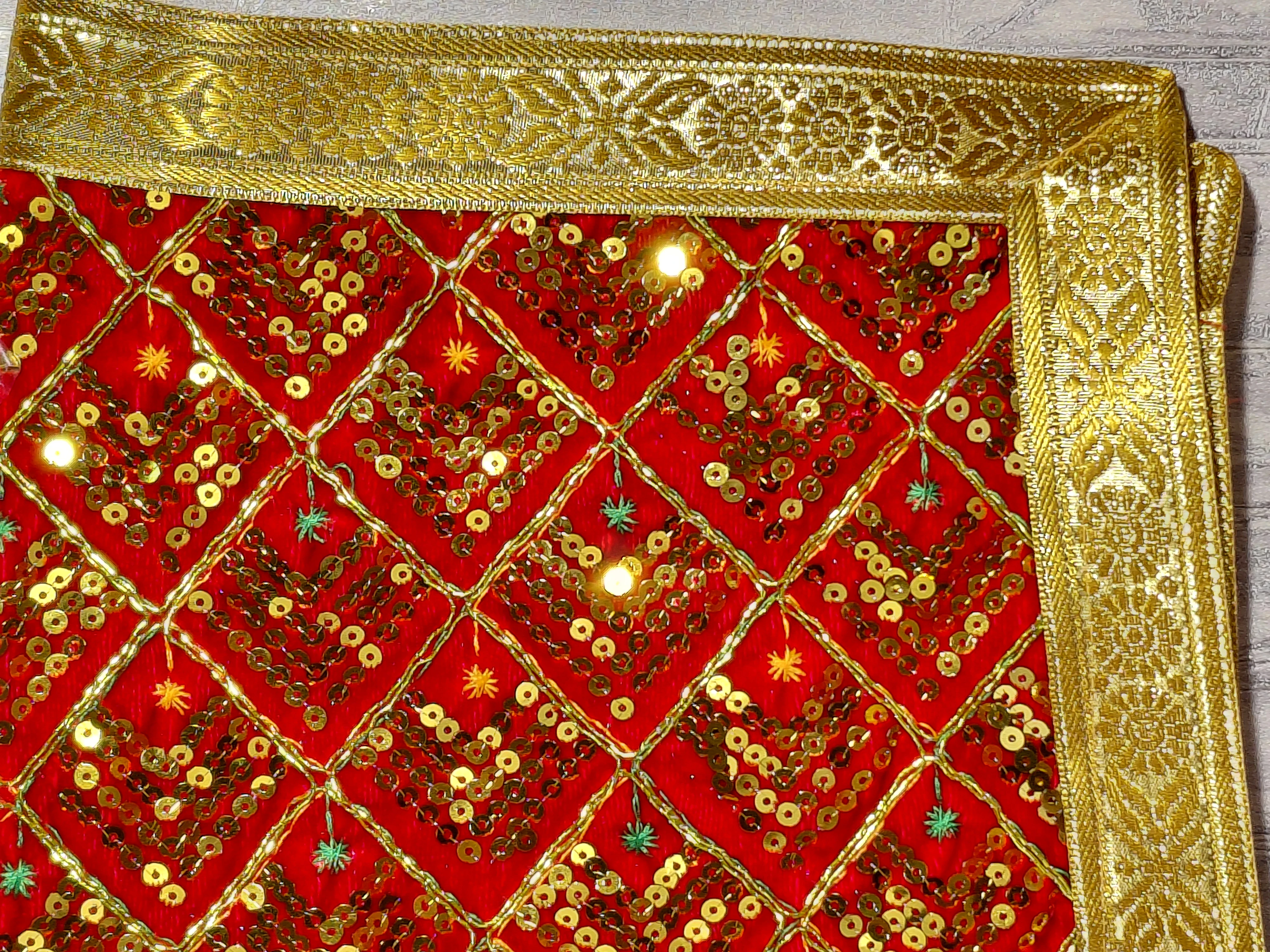 Priyava Temple Cloth (Mandir Aasan) angle 2