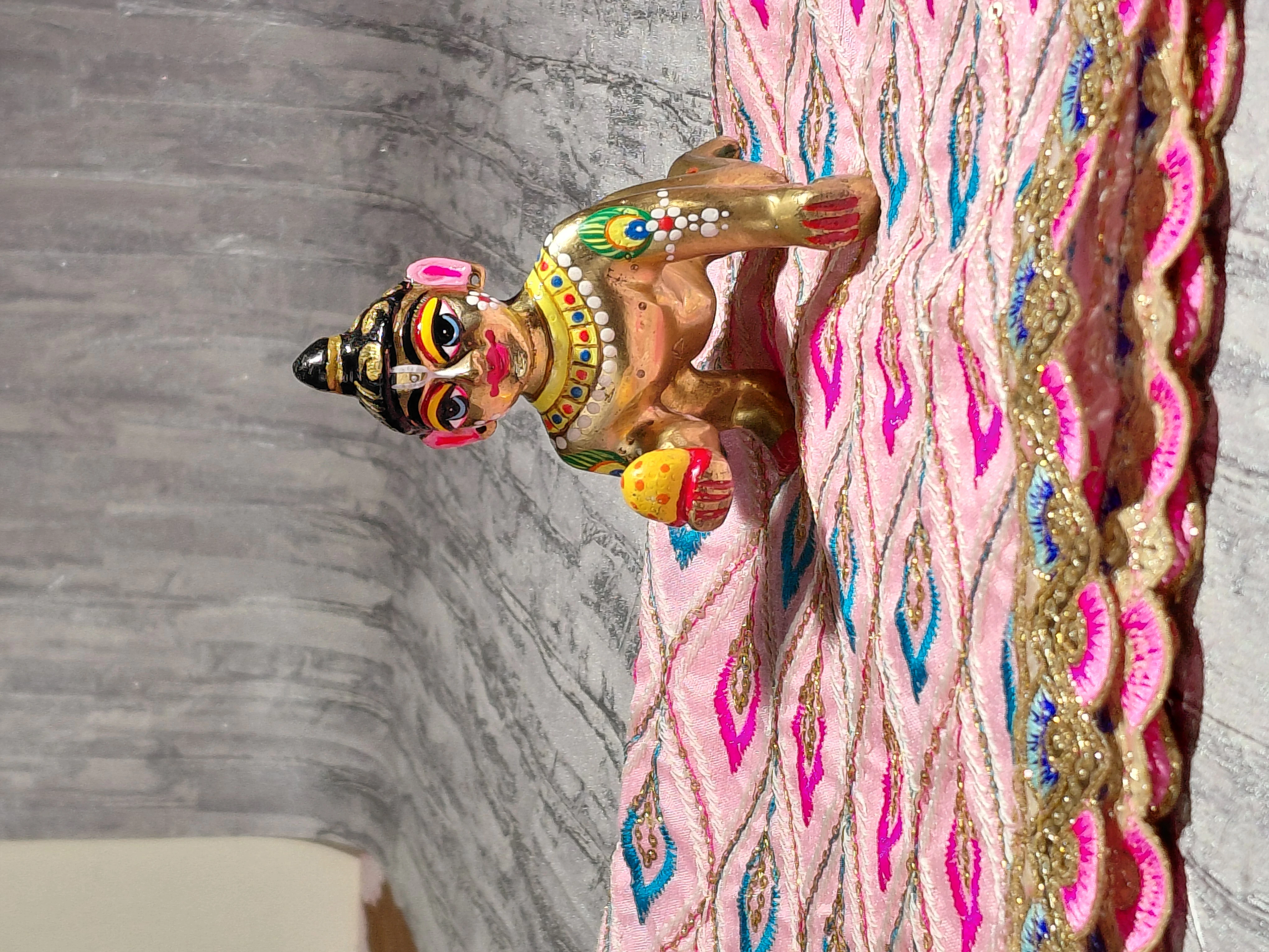 Rādhā Rāņi Mahotsava Vastram – Festive Embroidered Temple Cloth angle 11