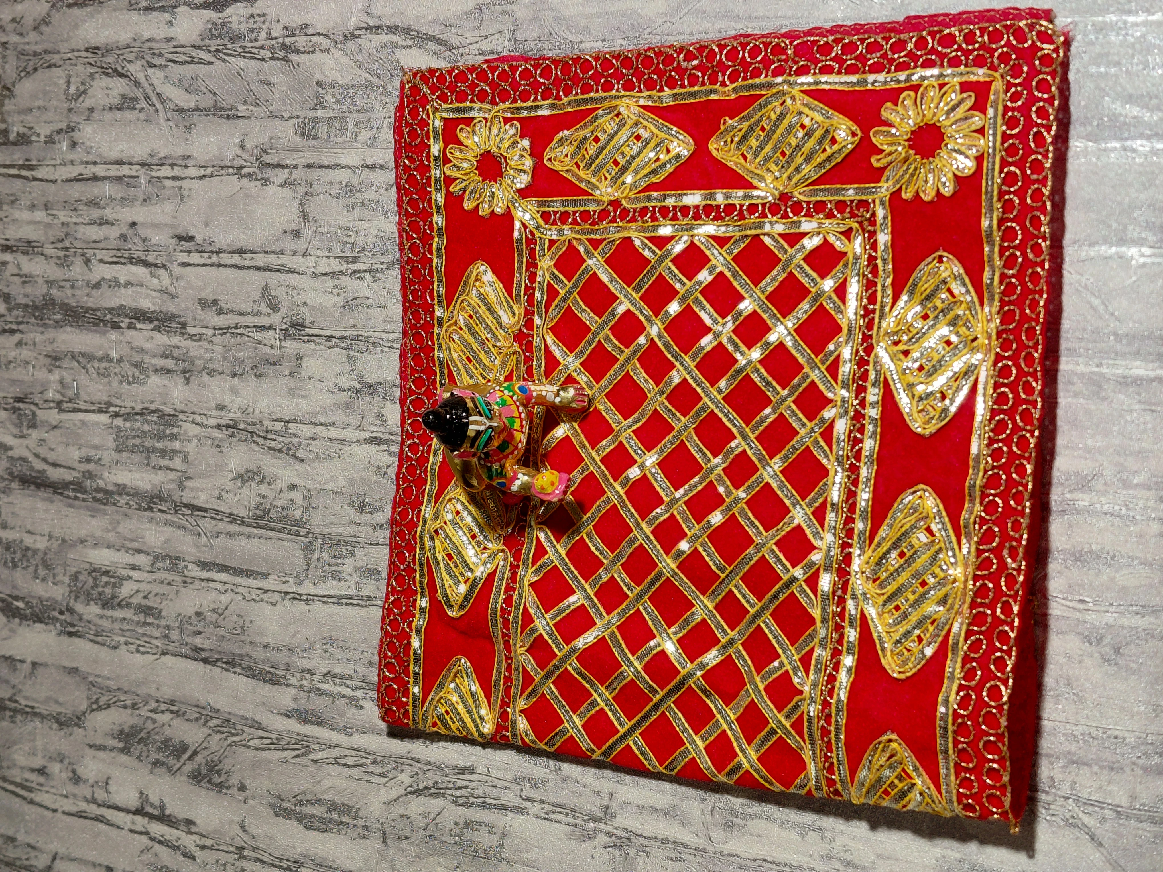RasVallabh Temple Cloth (Mandir Aasan) angle 2