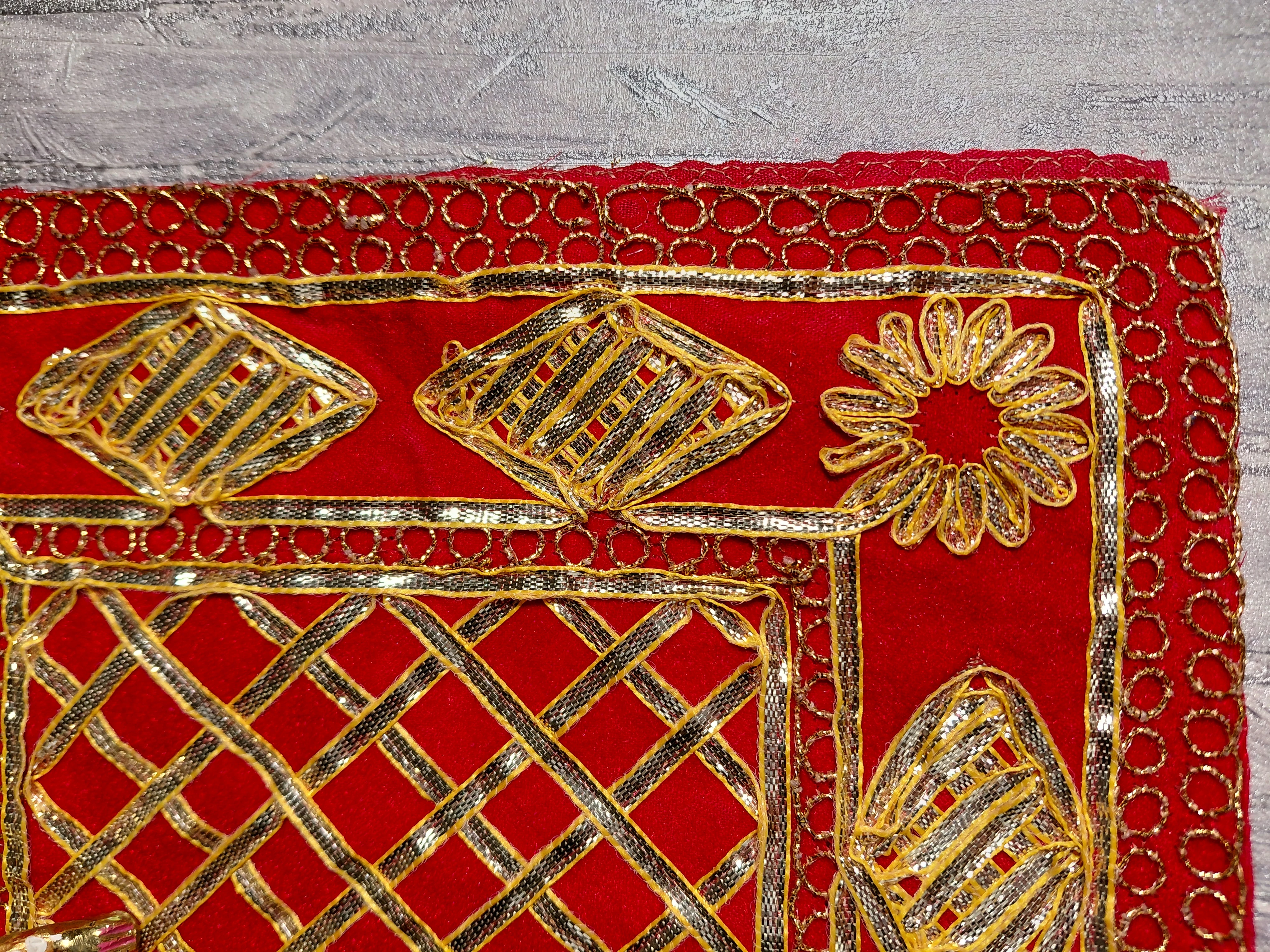 RasVallabh Temple Cloth (Mandir Aasan) angle 3