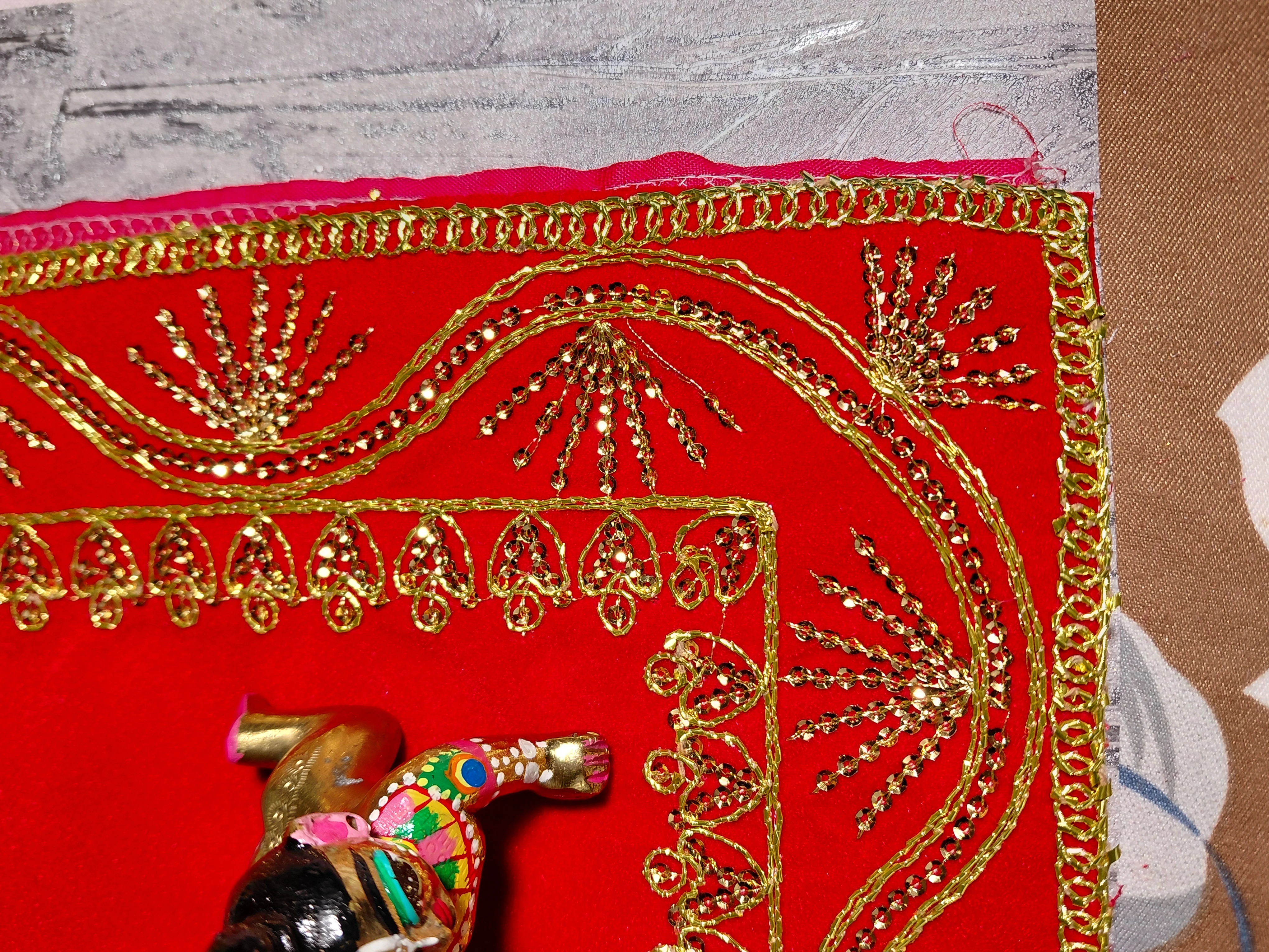 Vrinda Sundara Aasan – Altar / Temple Cloth angle 2