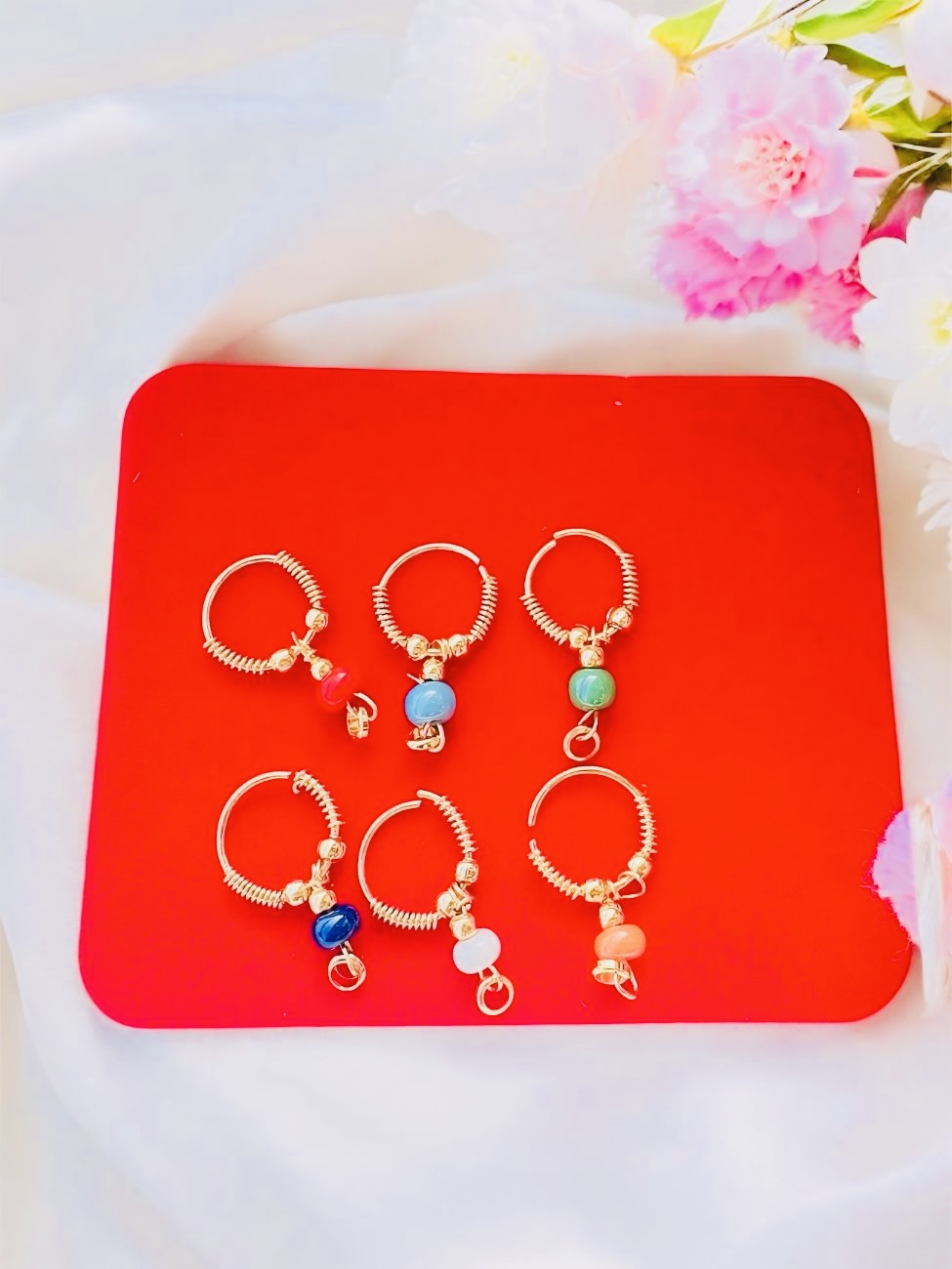 Earrings for Laddu Gopal Ji , & Srimati Radha Rani