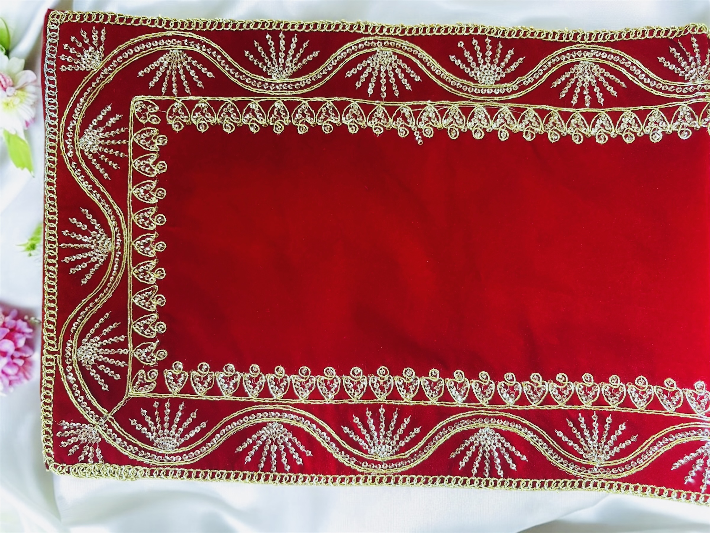 Vrinda Sundara Aasan  ( Altar / Temple Cloth ) thumbnail 2