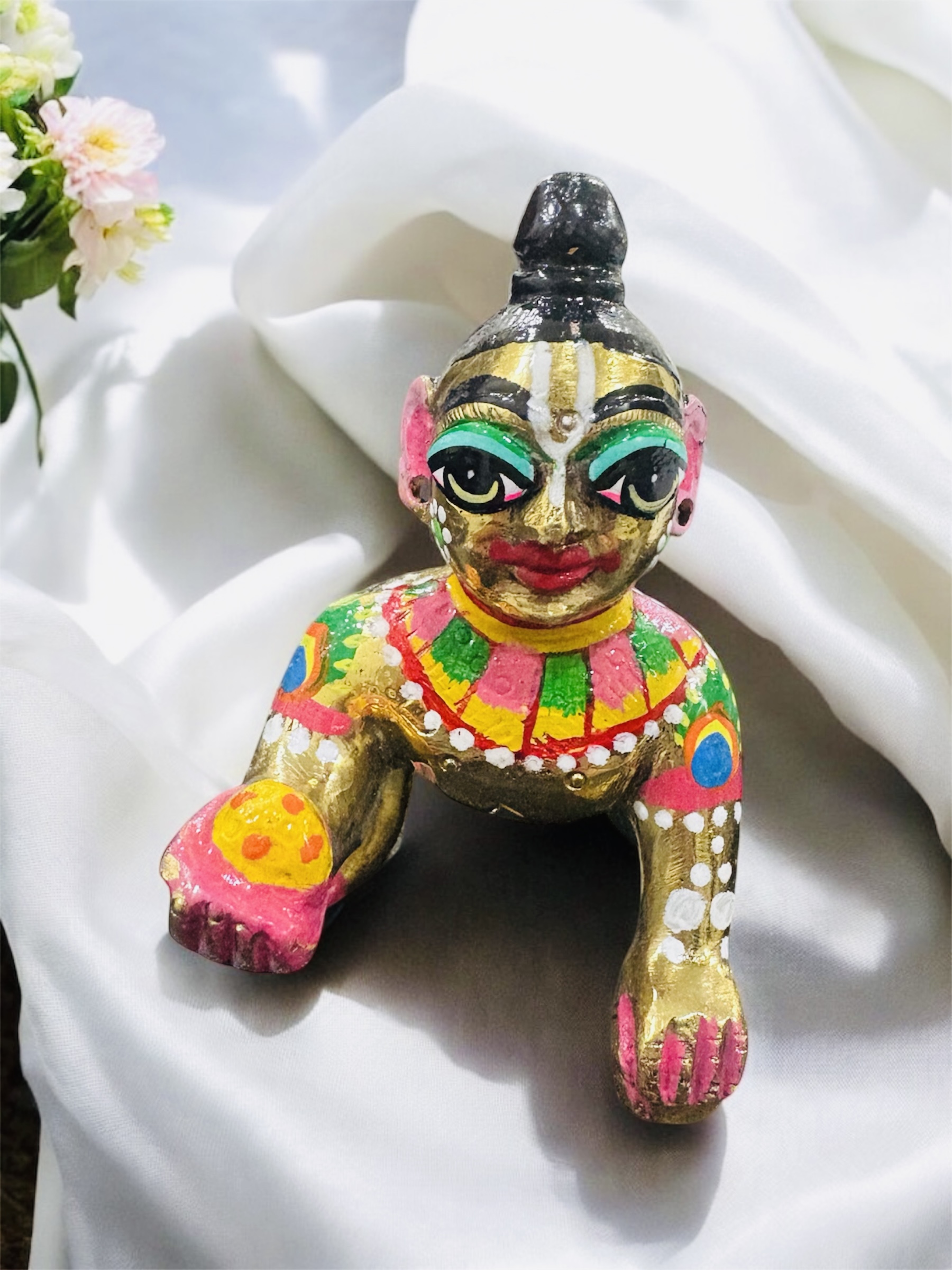 Laddu Gopal Ji ( Ashtadhatu / Heavy , Shiny Deity or Vigraha )