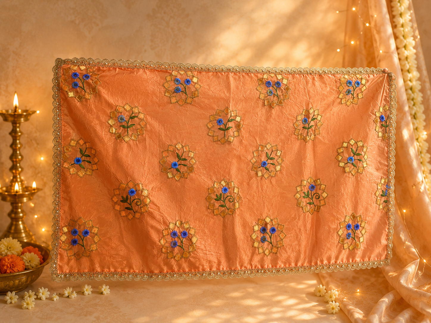 Candrikā Vilāsa Vastram – Royal Temple Cloth thumbnail 3