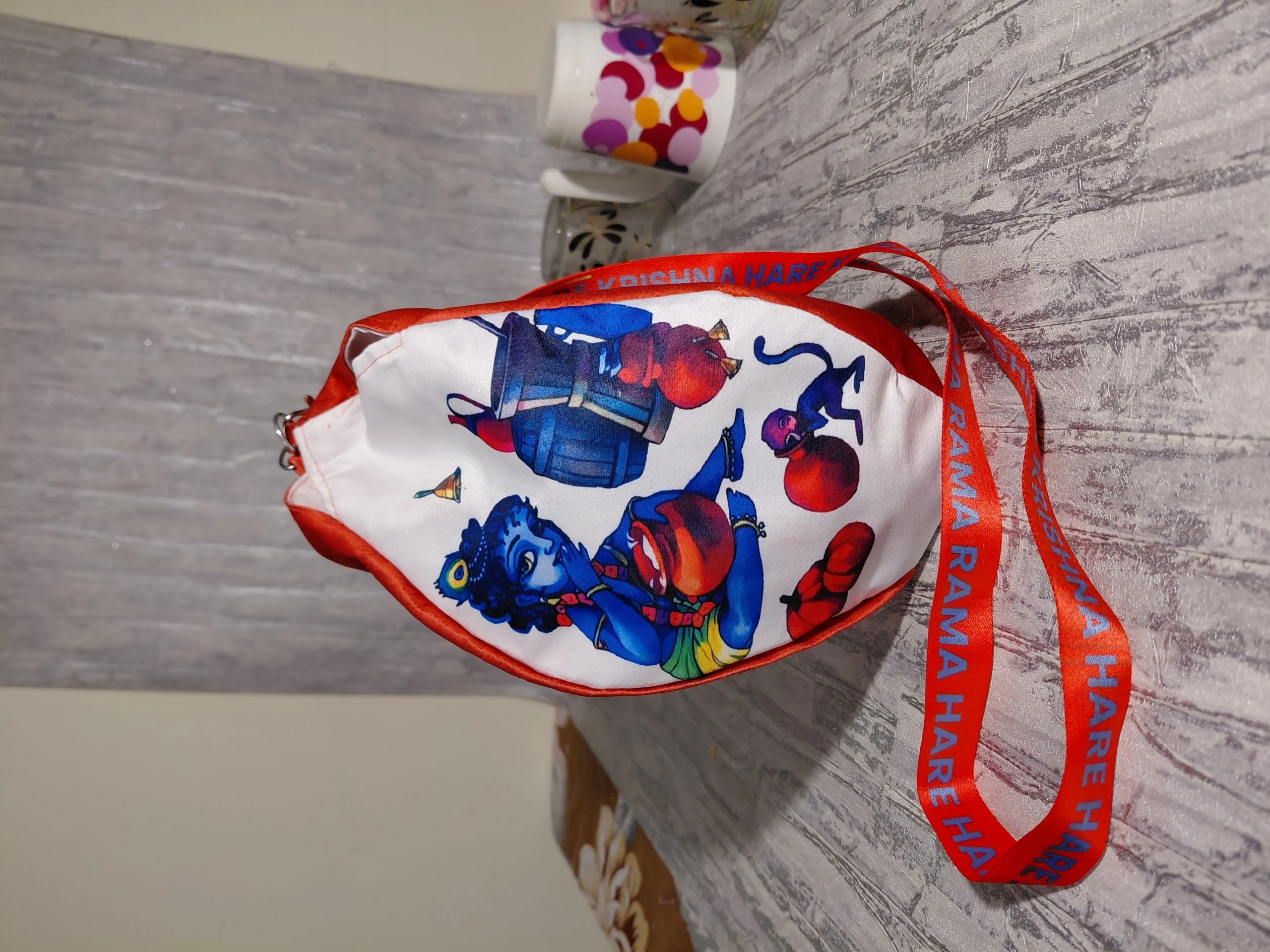 Damodar Ember Japa / Chanting Bag angle 2