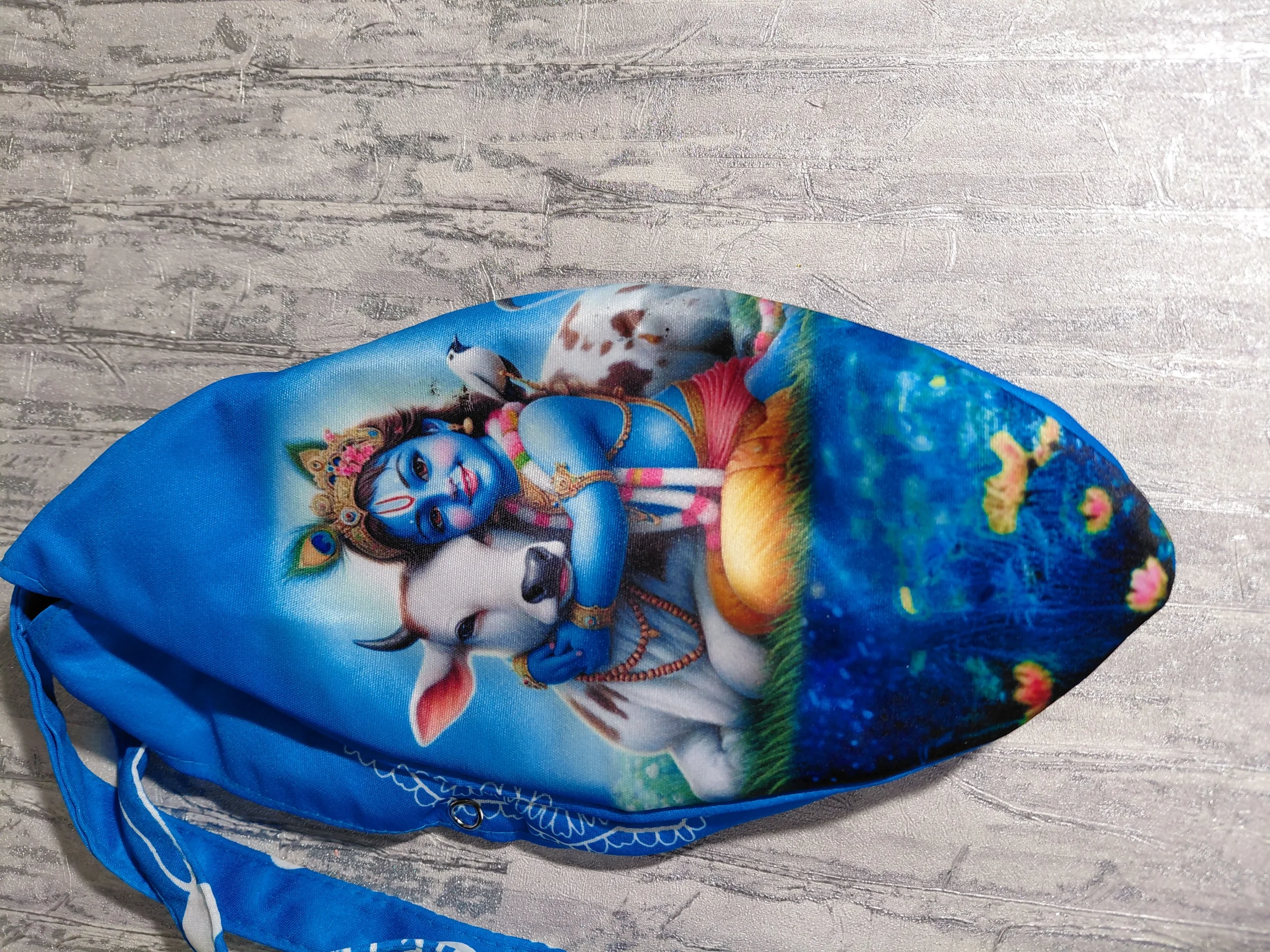 Gauranga Sapphire Japa / Chanting Bag angle 17