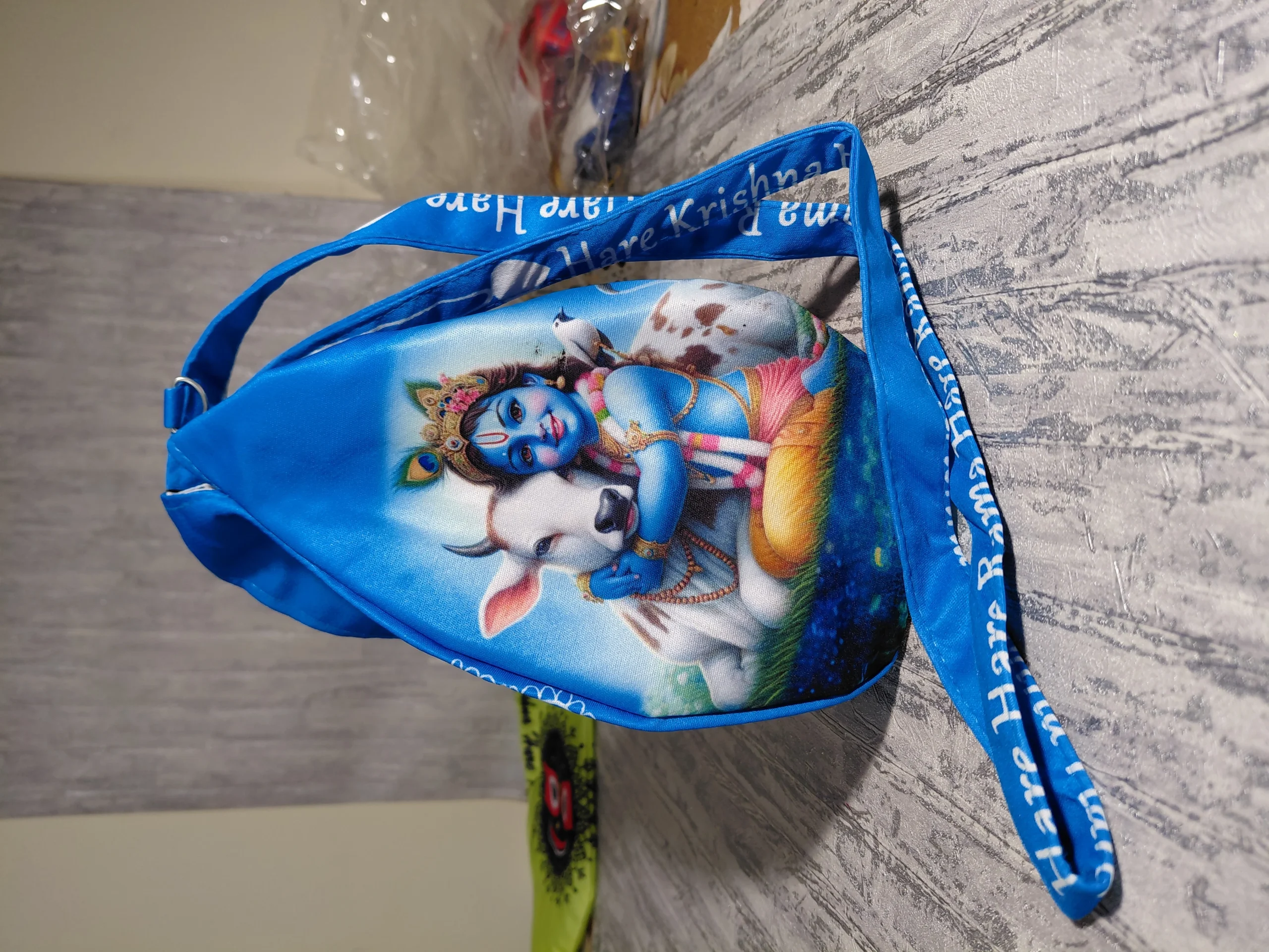 Gauranga Sapphire Japa / Chanting Bag angle 8