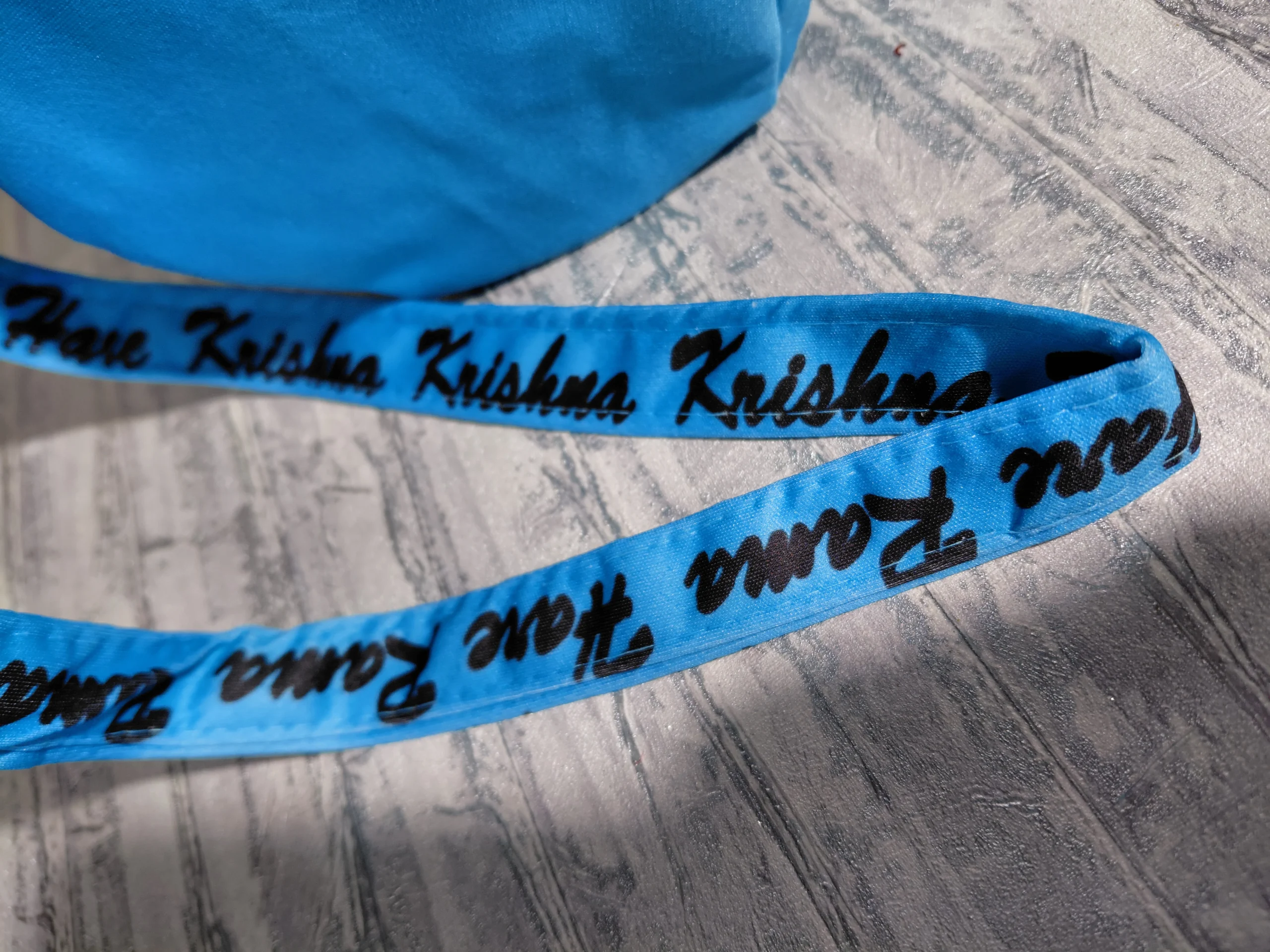 Krishna Chaitanya Cerulean Japa / Chanting Bag angle 10