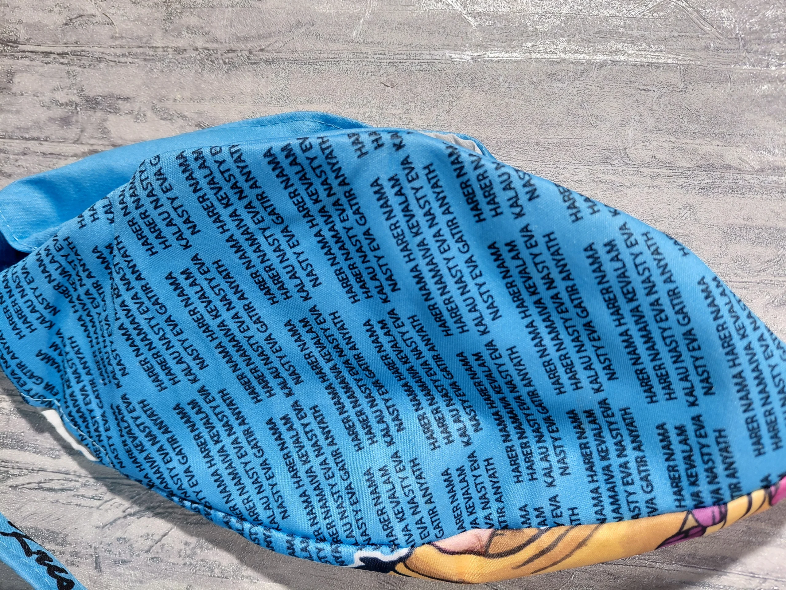 Krishna Chaitanya Cerulean Japa / Chanting Bag angle 3