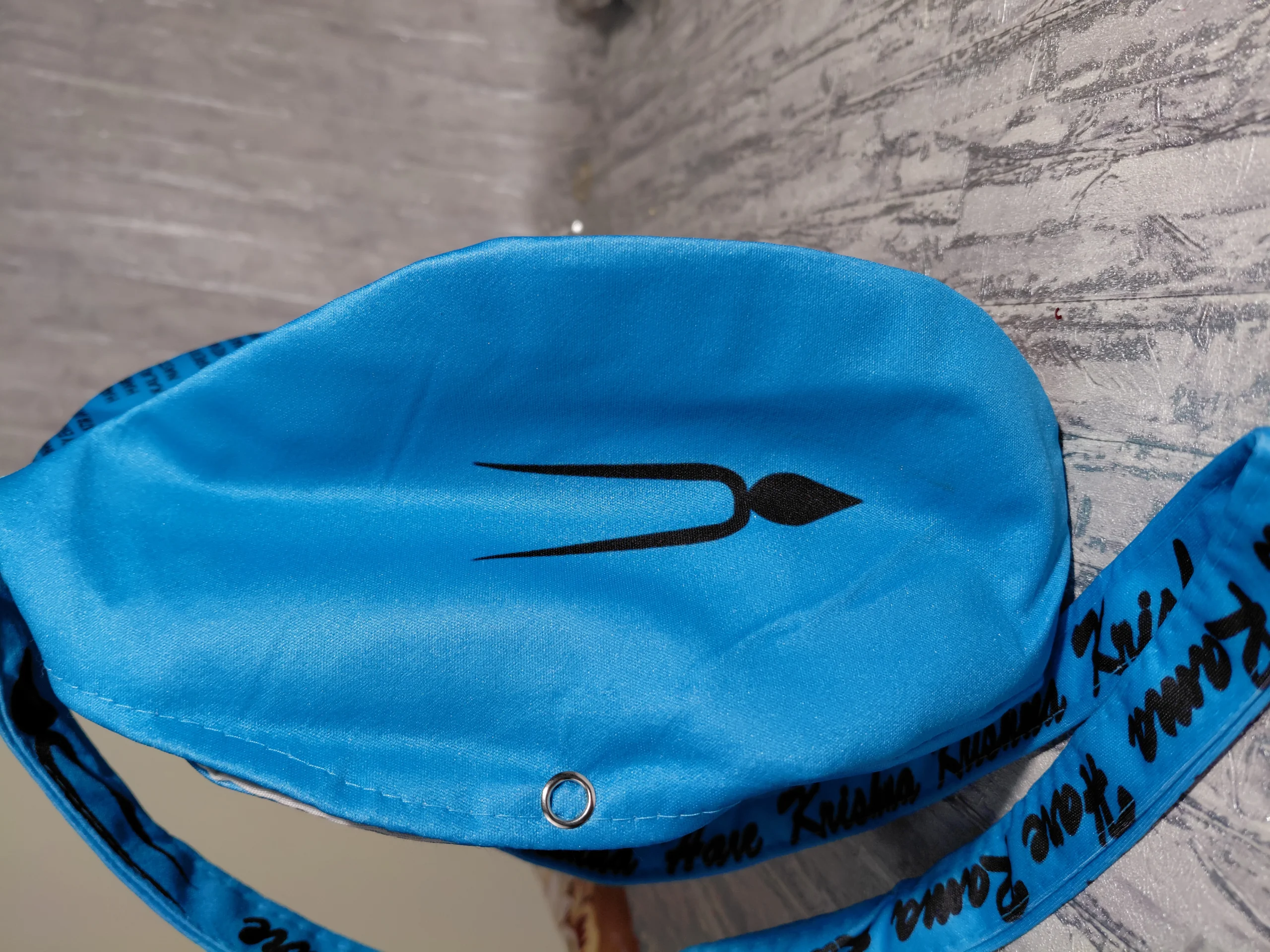 Krishna Chaitanya Cerulean Japa / Chanting Bag angle 8