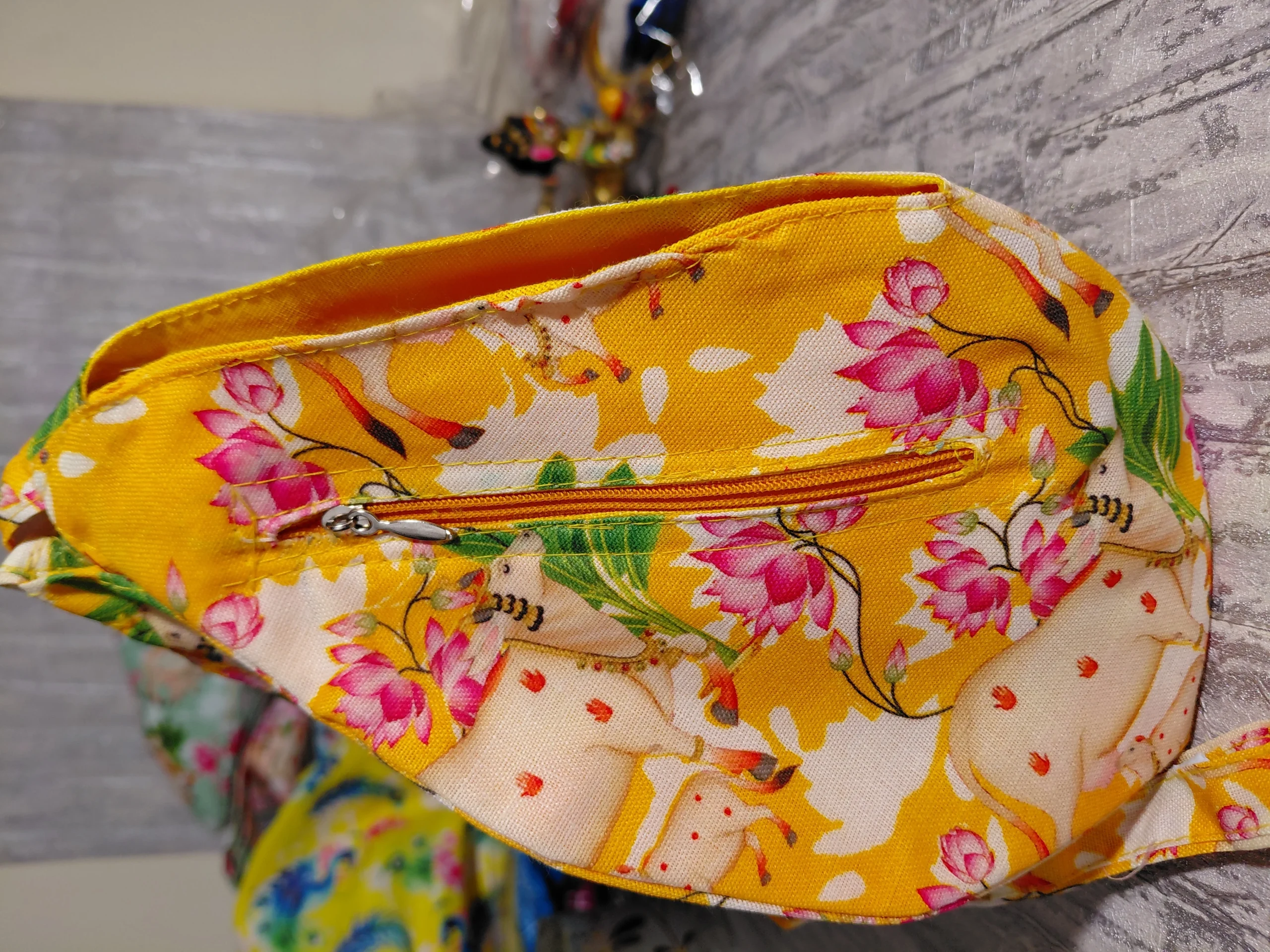 Surabhi Lotus Japa / Chanting Bag angle 2